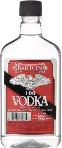 BARTON 100 PROOF VODKA 375 ML