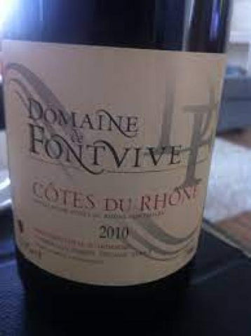 DOMAINE DE FONTVIVE 2020 COTES DU RHONE 750ML