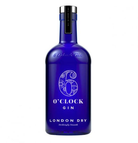 6 O'CLOCK LONDON DRY GIN 750ML