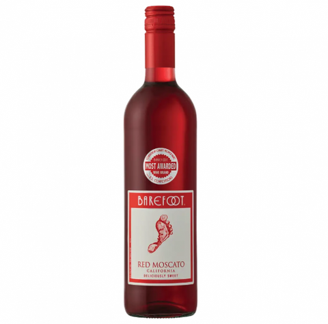 BAREFOOT RED MOSCATO 750ML