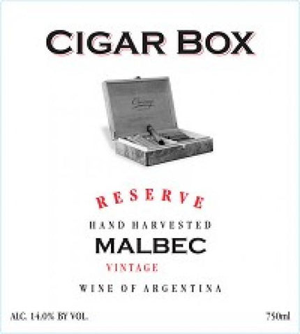 CIGAR BOX RESERVE MALBEC 750ML